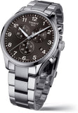 Tissot T Classic Chrono XL Black Dial Silver Steel Strap Watch For Men - T116.617.11.057.01 Authentic Buy Shop Now