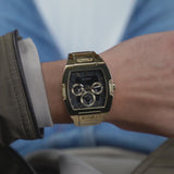 Guess Phoenix Multi Function Black Dial Gold Steel Strap Watch for Men - GW0456G1 Authentic Buy Shop Now