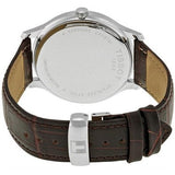 Tissot T Classic Tradition Silver Dial Brown Leather Strap Watch For Men - T063.610.16.038.00 Authentic Buy Shop Now