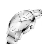 Calvin Klein City White Dial Silver Steel Strap Watch for Women - K2G23146 Authentic Buy Shop Now