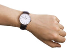 Daniel Wellington Classic York White Dial Brown Leather Strap Watch For Men - DW00100011 Authentic Buy Shop Now
