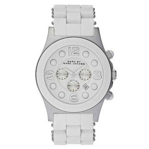 Marc Jacobs Pelly White Dial White Silicone Strap Watch for Women - MBM2565 Authentic Buy Shop Now