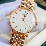 Tissot Everytime Medium White Dial Rose Gold Mesh Bracelet Watch For Men - T109.410.33.031.00 Authentic Buy Shop Now