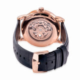 Emporio Armani Luigi Skeleton Silver Dial Black Leather Strap Watch For Men - AR60007 Authentic Buy Shop Now