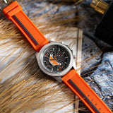 Tommy Hilfiger Clark Chronograph Grey Dial Orange Rubber Strap Watch For Men - 1792084 Authentic Buy Shop Now