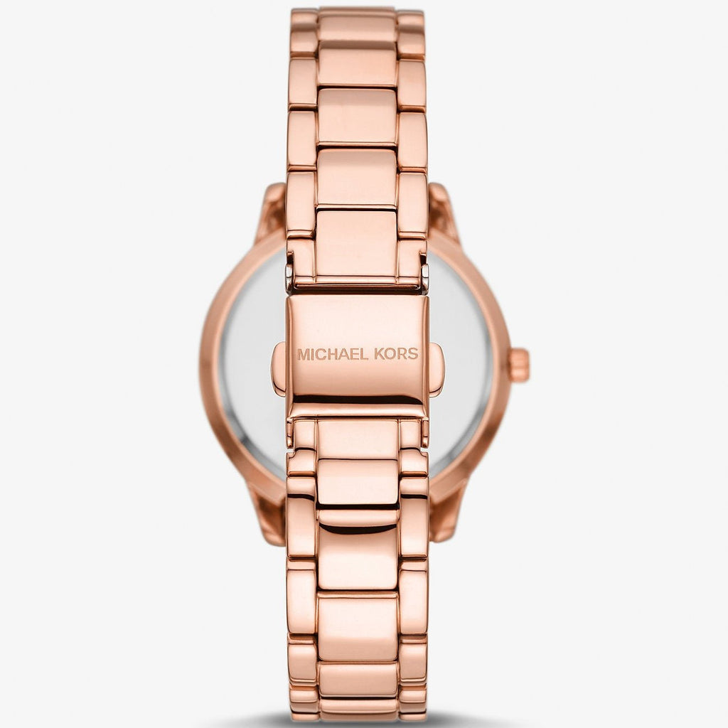 Michael Kors Tibby Pave Rose Gold Dial Rose Gold Steel Strap Watch for Women - MK1058 Authentic Buy Shop Now