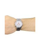 Calvin Klein City Chronograph White Dial Silver Steel Strap Watch for Men - K2G271Z6 Authentic Buy Shop Now