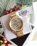 Michael Kors Portia Quartz Gold Dial Gold Steel Strap Watch For Women - MK3886 Authentic Buy Shop Now
