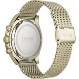 Hugo Boss Ocean Edition Black Dial Gold Mesh Bracelet Watch for Men - 1513703 Authentic Buy Shop Now