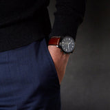 Fossil Townsman Chronograph Gray Dial Brown Leather Strap Watch for Men - FS5522 Authentic Buy Shop Now