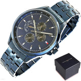 Tommy Hilfiger Shawn Quartz Blue Dial Blue Steel Strap Watch for Men - 1791618 Authentic Buy Shop Now