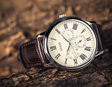 Guess Wafer Quartz White Dial Brown Leather Strap Watch For Men - W70016G2 Authentic Buy Shop Now