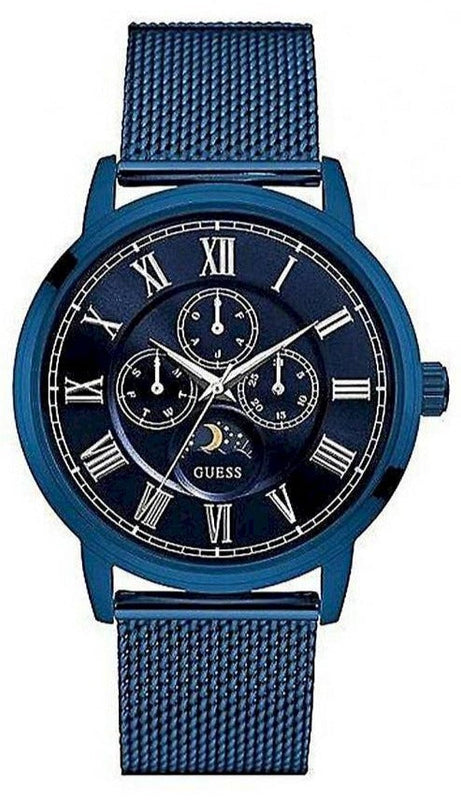 Guess Delancey Analog Blue Dial Blue Mesh Bracelet Watch for Men - W0871G3 Authentic Buy Shop Now