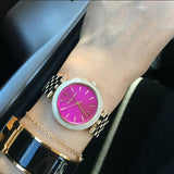 Michael Kors Darci Pink Dial Gold Steel Strap Watch for Women - MK3444 Authentic Buy Shop Now