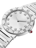 Bvlgari Bvlgari Bvlgari Lady Diamonds Silver Dial Silver Steel Strap Watch for Women - BVLGARI103696 Authentic Buy Shop Now
