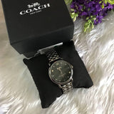 Coach Delancey Black Dial Black Steel Strap Watch For Women - 14502812 Authentic Buy Shop Now