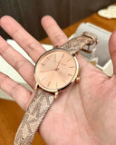 Michael Kors Addyson Quartz Rose Gold Dial Pink Leather Strap Watch for Women - MK2953 Authentic Buy Shop Now