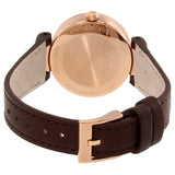 Gucci G Interlocking Mother of Pearl Dial Brown Leather Strap Watch For Women - YA133516 Authentic Buy Shop Now