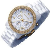 Michael Kors Runway White Dial White Steel Strap Watch for Women - MK5237 Authentic Buy Shop Now