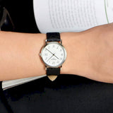 Tissot T Classic Desire White Dial Black Leather Strap Watch For Men - T52.1.421.12 Authentic Buy Shop Now