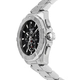 Tag Heuer Aquaracer Chronograph Black Dial Silver Steel Strap Watch for Men - CAY1110.BA0927 Authentic Buy Shop Now