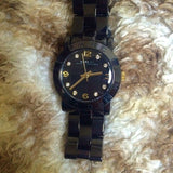 Marc Jacobs Amy Black Dial Black Steel Strap Watch for Women - MBM8595 Authentic Buy Shop Now