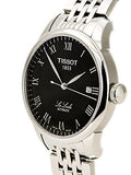 Tissot T Classic Le Locle Powermatic 80 Black Dial Silver Steel Strap Watch For Women - T41.1.483.53 Authentic Buy Shop Now