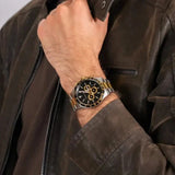 Michael Kors Layton Chronograph Black Dial Two Tone Steel Strap Watch For Men - MK8784 Authentic Buy Shop Now