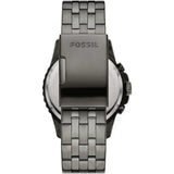 Fossil FB-01 Chronograph Black Dial Grey Steel Strap Watch for Men - FS5835 Authentic Buy Shop Now