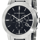 Burberry The City Black Dial Silver Steel Strap Watch for Men - BU9351 Authentic Buy Shop Now