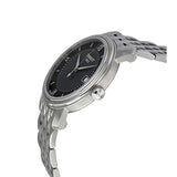 Tissot T Classic Bridgeport Black Dial Silver Steel Strap Watch For Men - T097.410.11.058.00 Authentic Buy Shop Now