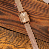 Emporio Armani Joy Quartz Rose Gold Dial Rose Gold Mesh Bracelet Watch For Women - AR11347 Authentic Buy Shop Now