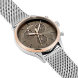 Hugo Boss Companion Chronograph Grey Dial Silver Mesh Bracelet Watch For Men - 1513549 Authentic Buy Shop Now