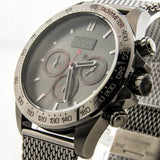 Hugo Boss Ikon Grey Dial Grey Mesh Bracelet Watch for Men - 1513443 Authentic Buy Shop Now