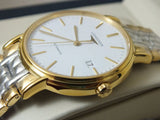 Longines Presence 38.5mm Automatic White Dial Two Tone Steel Strap Watch for Men - L4.921.2.12.7 Authentic Buy Shop Now