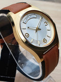 Marc Jacobs Baby Dave White Dial Brown Leather Strap Watch for Women - MBM1261 Authentic Buy Shop Now