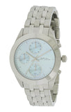 Marc Jacobs Peeker Chronograph Silver Dial Silver Steel Strap Watch for Women - MBM3371 Authentic Buy Shop Now