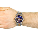 Michael Kors Lexington Blue Dial Two Tone Steel Strap Watch for Men - MK8412 Authentic Buy Shop Now