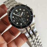 Fossil FB-01 Chronograph Black Dial Silver Steel Strap Watch for Men - FS5837 Authentic Buy Shop Now