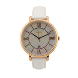 Fossil Jacqueline Quartz Mother of Pearl White Dial White Leather Strap Watch for Women - ES4579 Authentic Buy Shop Now