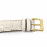 Gucci G Timeless Quartz White Dial White Leather Strap Watch For Women - YA1264033A Authentic Buy Shop Now