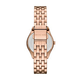 Michael Kors Harlowe Three-Hand Rose Gold Dial Rose Gold Steel Strap Watch for Women - MK4845 Authentic Buy Shop Now