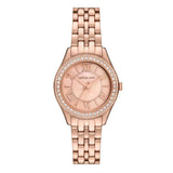 Michael Kors Harlowe Three-Hand Rose Gold Dial Rose Gold Steel Strap Watch for Women - MK4845 Authentic Buy Shop Now