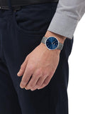 Hugo Boss Horizon Blue Dial Grey Leather Strap Watch for Men - 1513539 Authentic Buy Shop Now