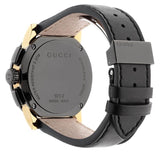 Gucci G Chrono Black Dial Black Leather Strap Watch For Men - YA101203 Authentic Buy Shop Now