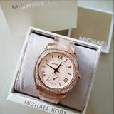 Michael Kors Bryn Rose Gold Dial Two Tone Steel Strap Watch for Women - MK6135 Authentic Buy Shop Now