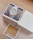 Michael Kors Runway White Dial White Steel Strap Watch for Women - MK5237 Authentic Buy Shop Now