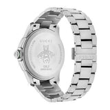 Gucci G-Timeless Chronograph Black Dial Silver Steel Strap Watch For Men - YA126267 Authentic Buy Shop Now