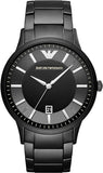 Emporio Armani Renato Quartz Black Dial Black Steel Strap Watch For Men - AR11079 Authentic Buy Shop Now