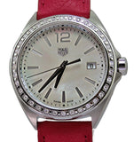 Tag Heuer Formula 1 Quartz Mother of Pearl Dial Pink Leather Strap Watch for Women - WBJ131A.FC8252 Authentic Buy Shop Now